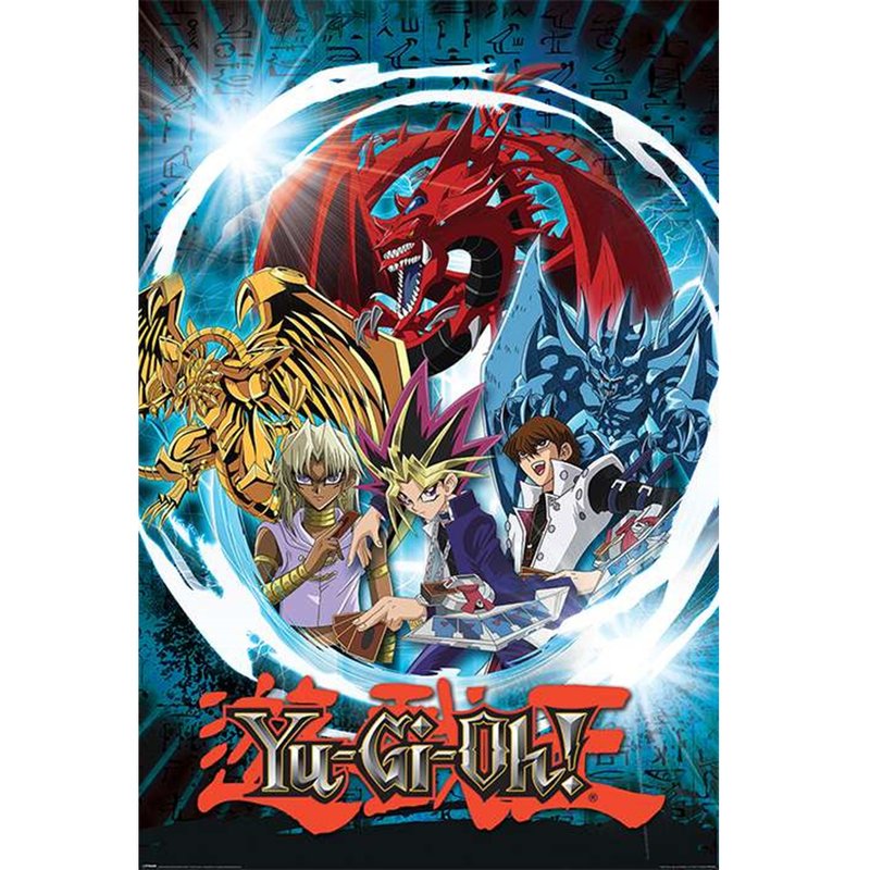 遊戲王 -(戰鬥城市篇 三幻神)進口海報/天空龍/巨神兵/翼神龍 - 海報/掛畫/掛布 - 其他材質 多色