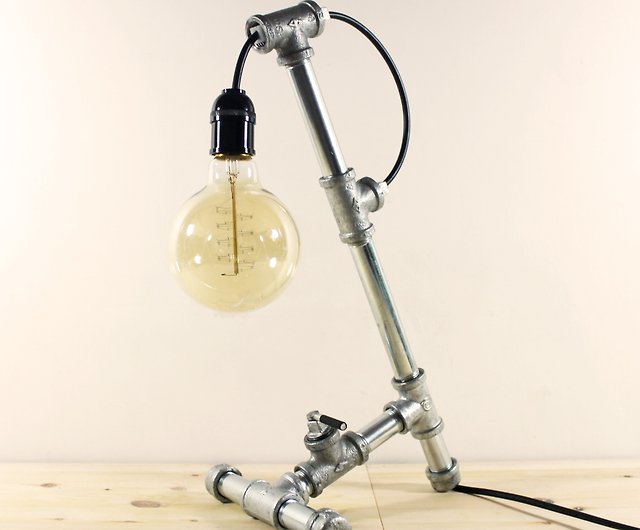 Industrial Wind Manual Water Pipe Lamp, How To Make A Pipe Lamp Fixture