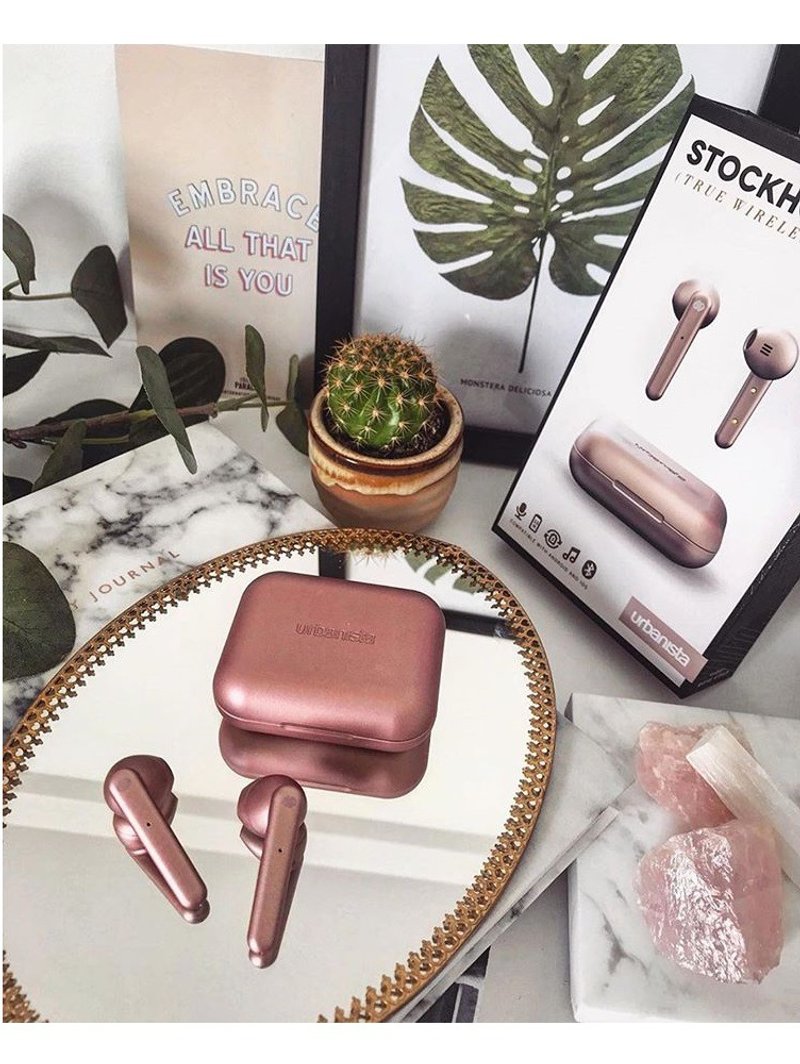 urbanista STOCKHOLM true wireless Bluetooth earphones - Rose Gold - Headphones & Earbuds - Other Materials Pink