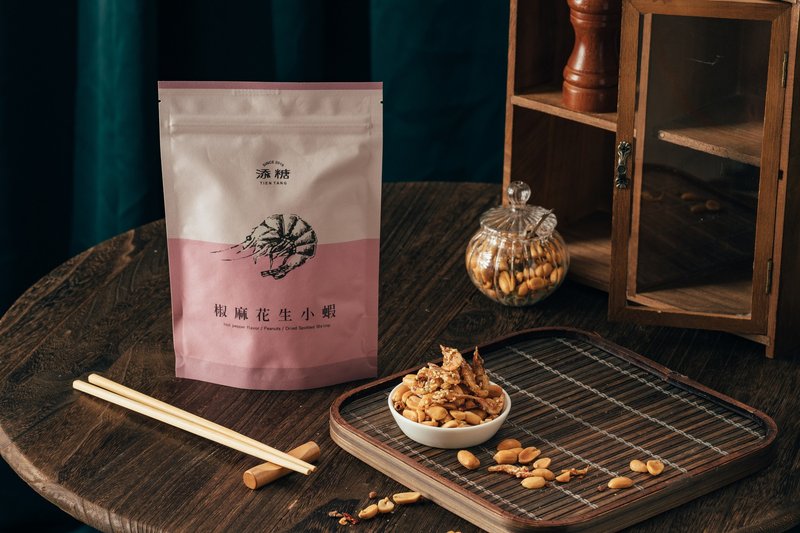椒麻花生小蝦 - 零食/點心 - 紙 粉紅色