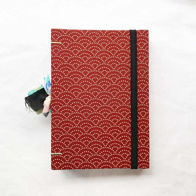 the wave RED - A6 Handmade Journal Book - สมุดบันทึก/สมุดปฏิทิน - กระดาษ 