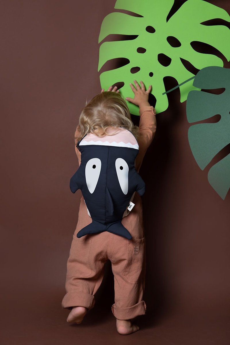 [Limited] Shark Bite BabyBites Shark Whale Children's Backpack - Backpacks & Bags - Cotton & Hemp Multicolor