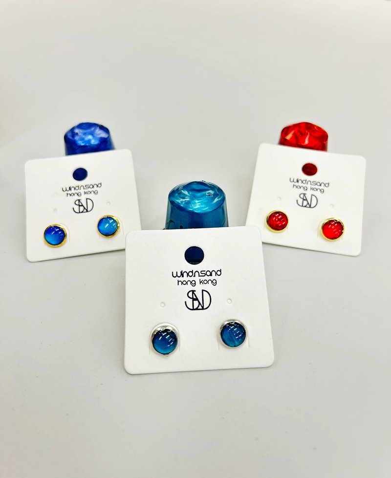 8mm環保升級再造耳環 (以鋁製咖啡粉囊製作) - 頸鏈 - 其他金屬 