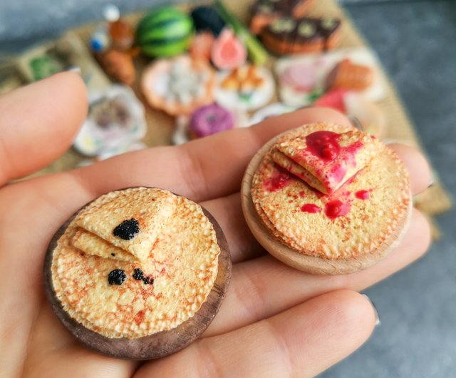 No.208◆ オレンジのスイーツセット ◆　ミニチュアスイーツハンドメイド ミニチュアデザートセット ハンドメイド No.208◇ オレンジの