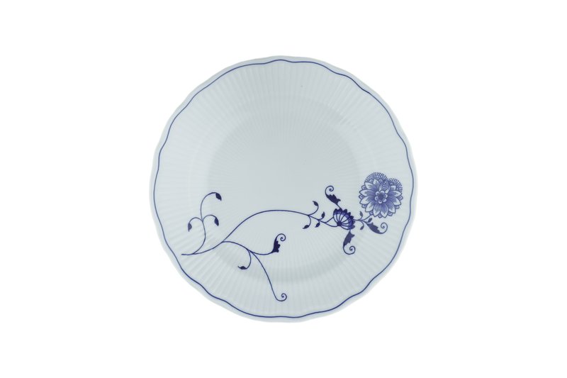 布爾諾廣場波紋圓淺盤-19CM /新婚成家送禮 - 盤子/餐盤/盤架 - 瓷 白色