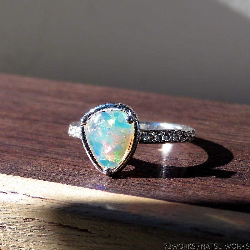Rose cut Opal Ring - แหวนทั่วไป - เครื่องเพชรพลอย หลากหลายสี