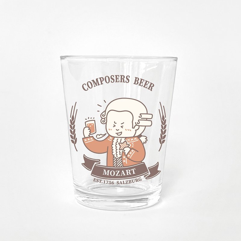 【Mozart】Composers Glass - Cups - Glass 