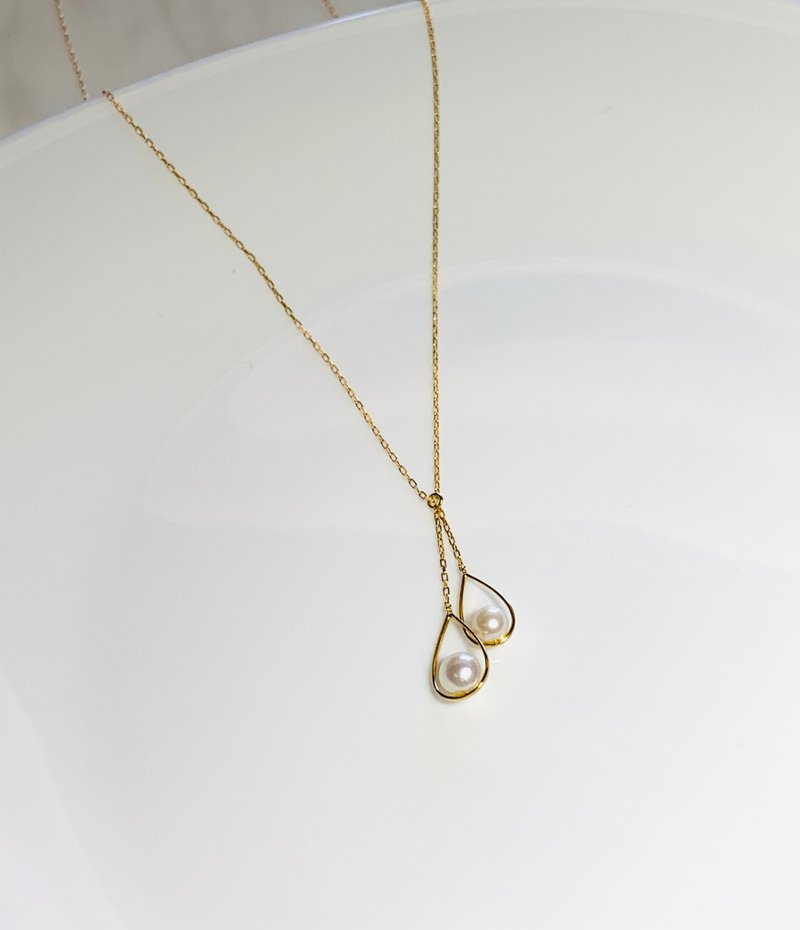 18K 日本Akoya珍珠墜鍊 Akoya Pearl Necklace - 項鍊 - 珍珠 