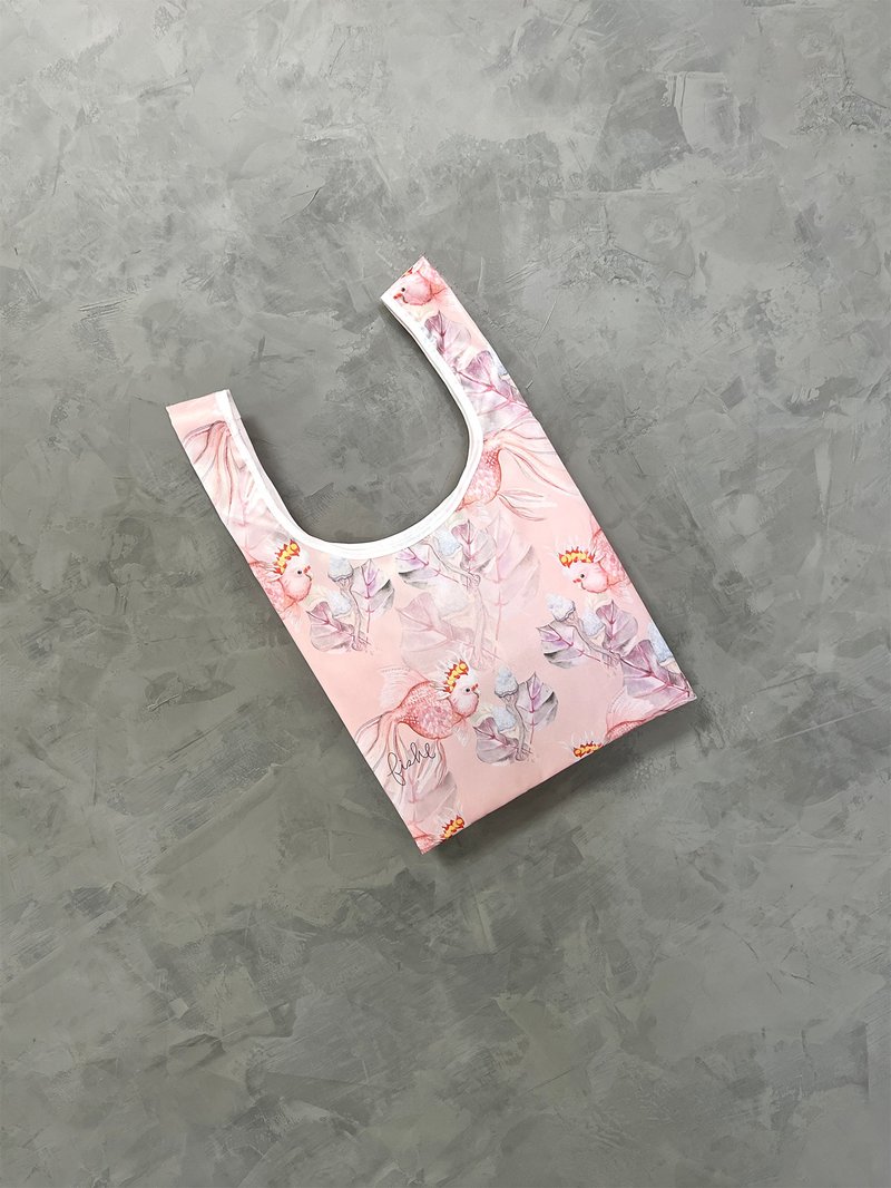 BLR x Fish Lee Art Reusable Shopping Bag FL09 - Handbags & Totes - Polyester Pink