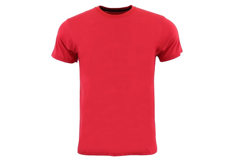 ツール超テクスチャ綿Tee赤/男性と女性のサイズ::ソフト::通気性::快適 - Tシャツ メンズ - コットン・麻 レッド