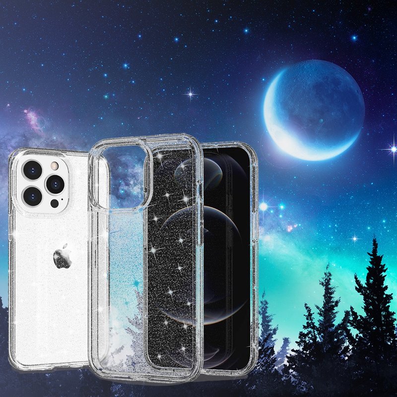 iPhone 13 & 13 Pro 閃耀星空輕薄軍規防摔手機殼-透明 - 手機殼/手機套 - 其他材質 多色