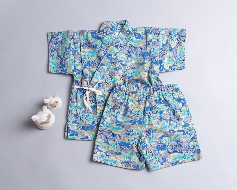 甚平和服- 和風25 睡衣 嬰兒 包屁衣  連身褲 抓周 新生兒bb衫 - 包屁衣/連身衣 - 棉．麻 粉紅色