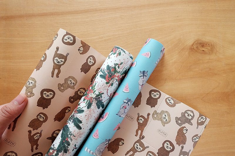 Reusable Wrapping papers (Collection 6) : Set of 3 - 包裝材料 - 紙 紅色