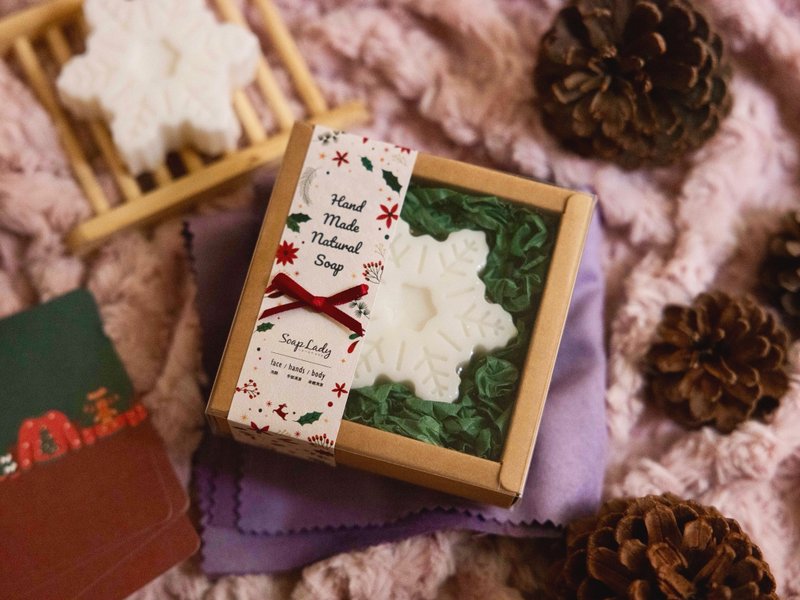 Christmas First Snow Bath Soap Gift Box Christmas Gift Exchange Gift - สบู่ - วัสดุอื่นๆ หลากหลายสี