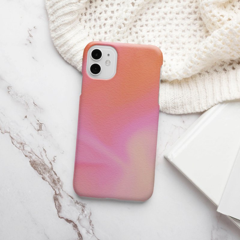 เคสมือถือที่กำหนดเอง เคส iPhone Abstract Summer Watercolor 14 8 Orange Pink - เคส/ซองมือถือ - พลาสติก หลากหลายสี