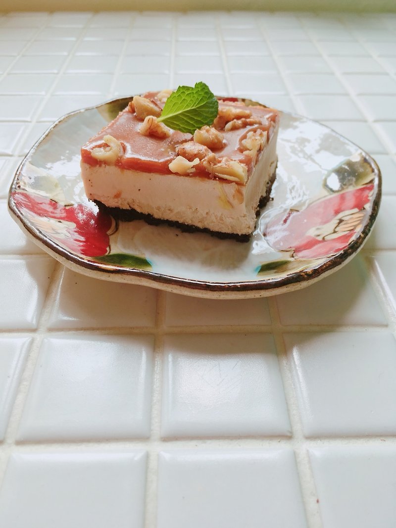 Salted Caramel Walnut Peanut Cheesecake 8 吋 Square 荤 - Cake & Desserts - Fresh Ingredients 