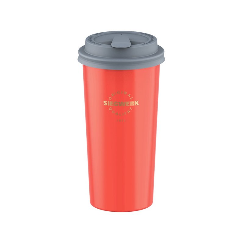 [SIEGWERK] German enamel accompanying mug 480ml_ coral red - กระติกน้ำ - วัตถุเคลือบ สีแดง