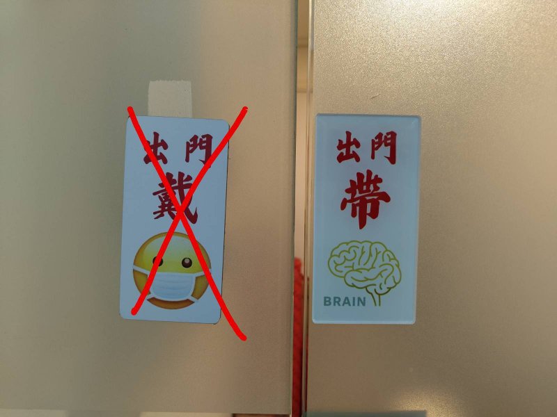 出門帶腦BRAIN【職場告示膠牌系列】 - 壁貼/牆壁裝飾 - 壓克力 