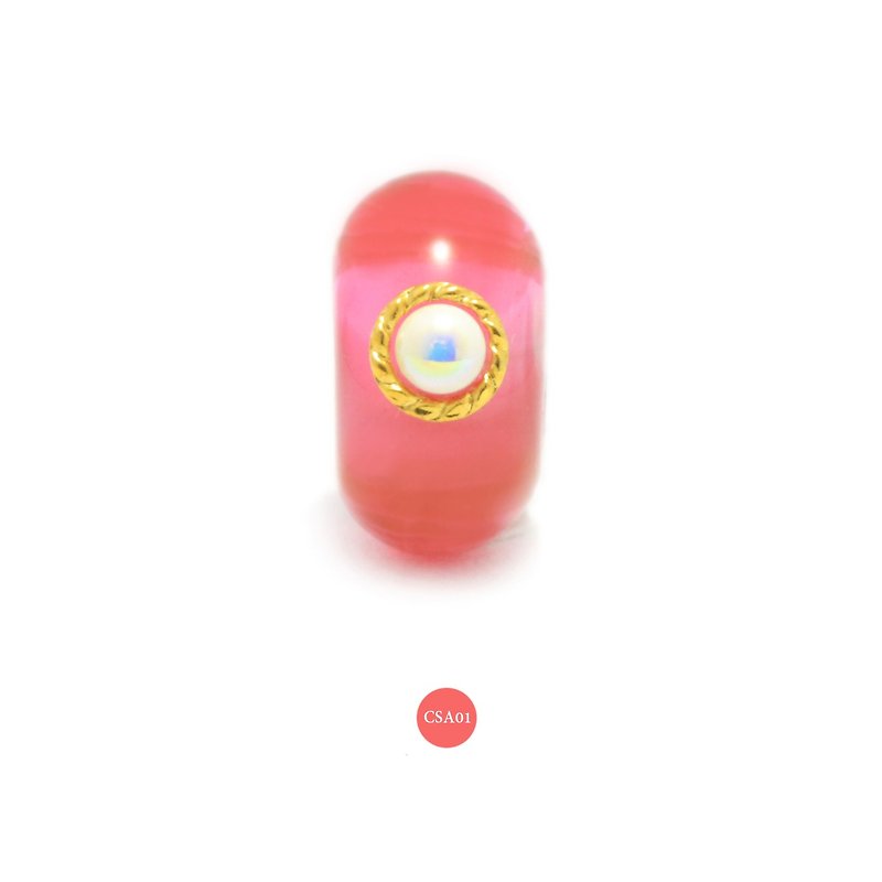 niconico 珠子編號 CSA01 - 手鍊/手鐲 - 玻璃 紅色
