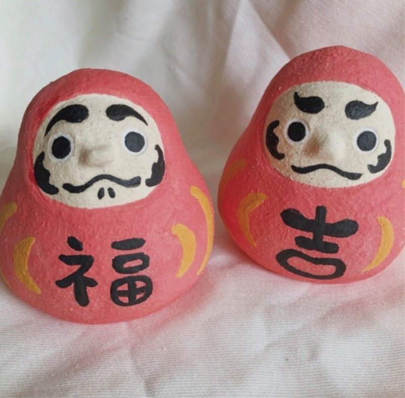 達摩陶偶 - 擺飾/家飾品 - 陶 紅色