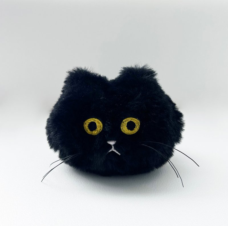 【CINDY CHIEN】Black Cat Elf Plush Pendant - พวงกุญแจ - วัสดุอื่นๆ 