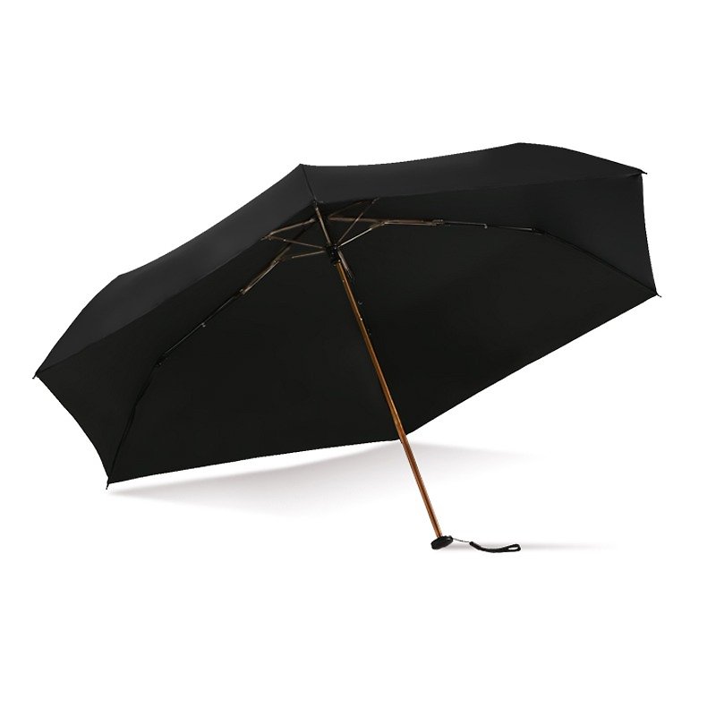 極輕 超迷你全遮光手動折傘 遮光百分百 130g - 雨傘/雨衣 - 防水材質 黑色
