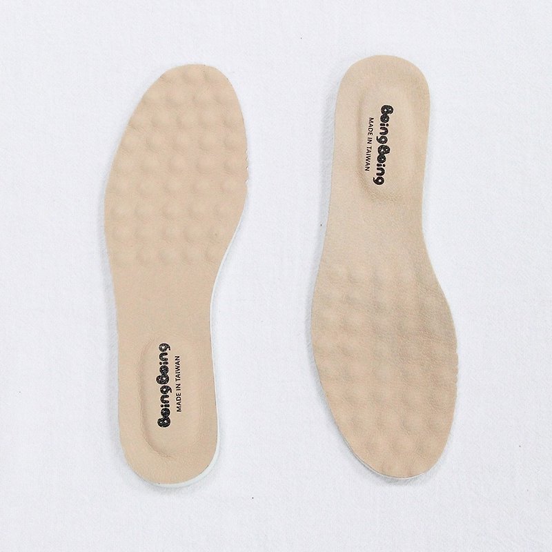 Thick leather latex elastic insoles - Insoles & Accessories - Genuine Leather Khaki