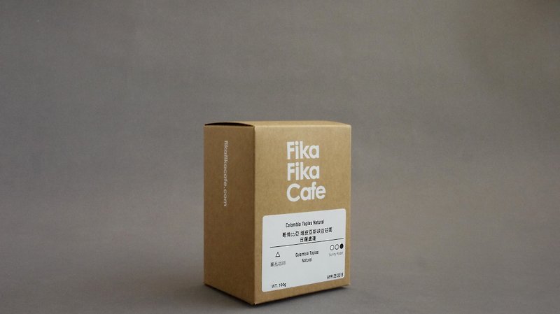 FikaFikaCafe 100g Columbia Tapias Canyon Estate Sunlight Treatment - Medium Baking - Coffee - Fresh Ingredients Khaki