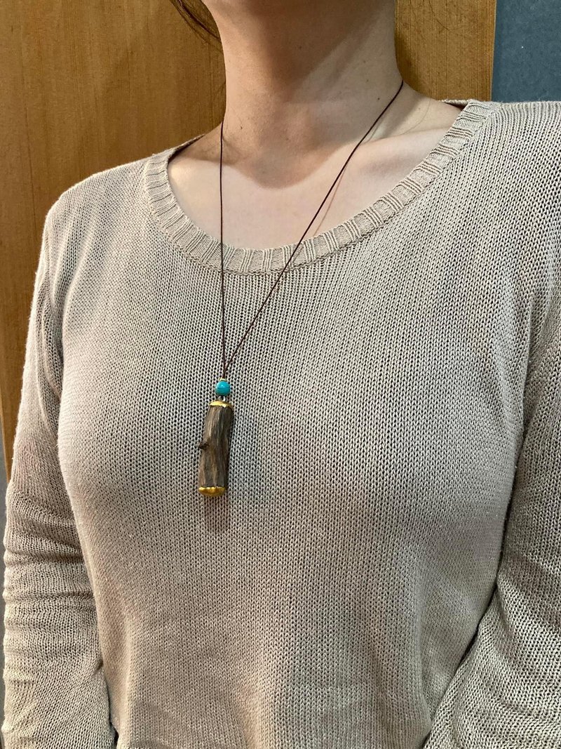 [Agarwood Pendant]: Laotian Agarwood, Hui'an Scent - สร้อยคอ - ไม้ 