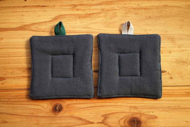 Square Coaster/Midnight Blue - Coasters - Cotton & Hemp Blue