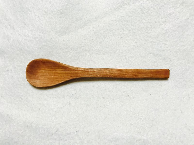 Hand made wooden spoon. Cherry wood - ช้อนส้อม - ไม้ 