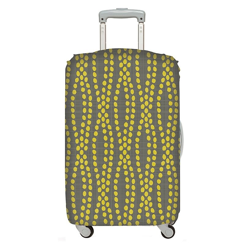 LOQI suitcase jacket / earth LMELEA 【M size】 - Luggage & Luggage Covers - Plastic Yellow