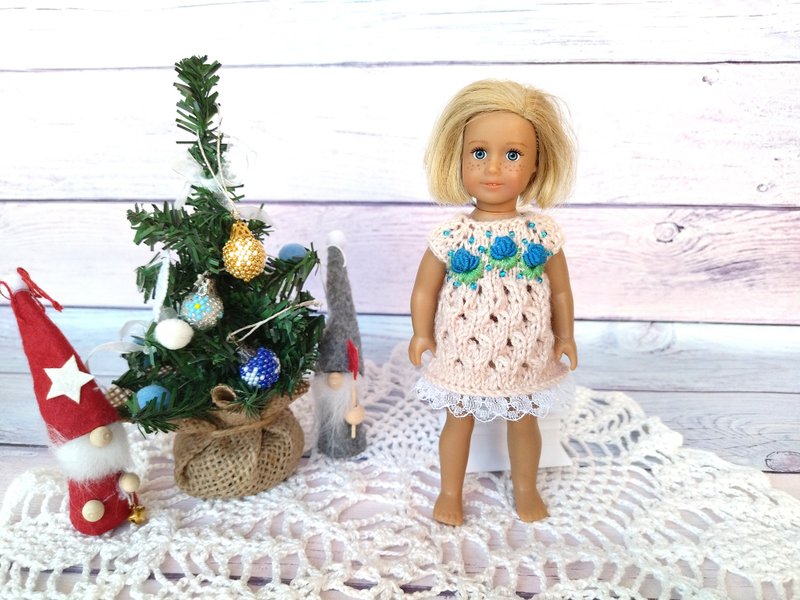 Knit for doll - PDF pattern for mini American girl doll - mini AG clothes - 手工藝教學/工具書 - 其他材質 