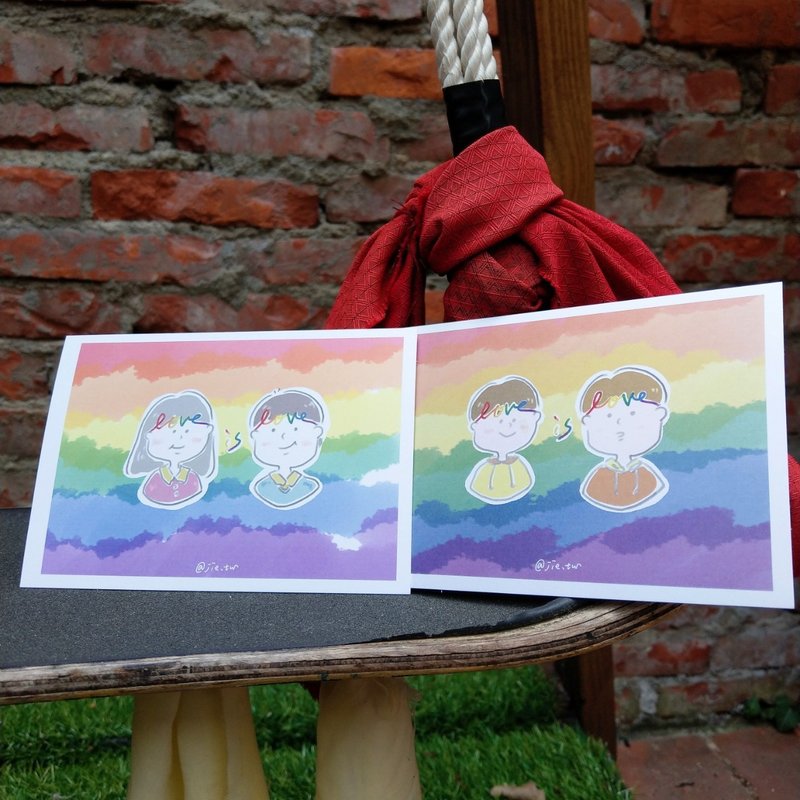 Rainbow of Love/Postcard - Cards & Postcards - Paper 