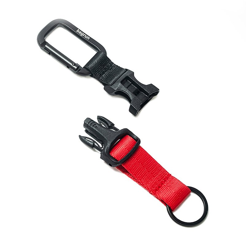 [bagrun] Universal hanging buckle distress whistle CA016-red - Other - Nylon Red