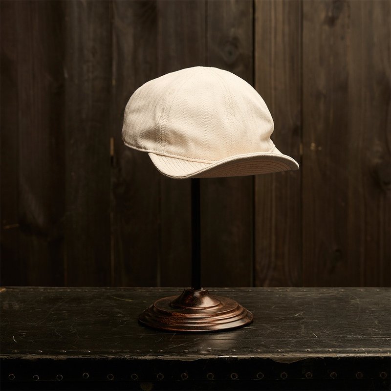 A-3 Mechanic Cap - 米色 Beige - 帽子 - 棉．麻 