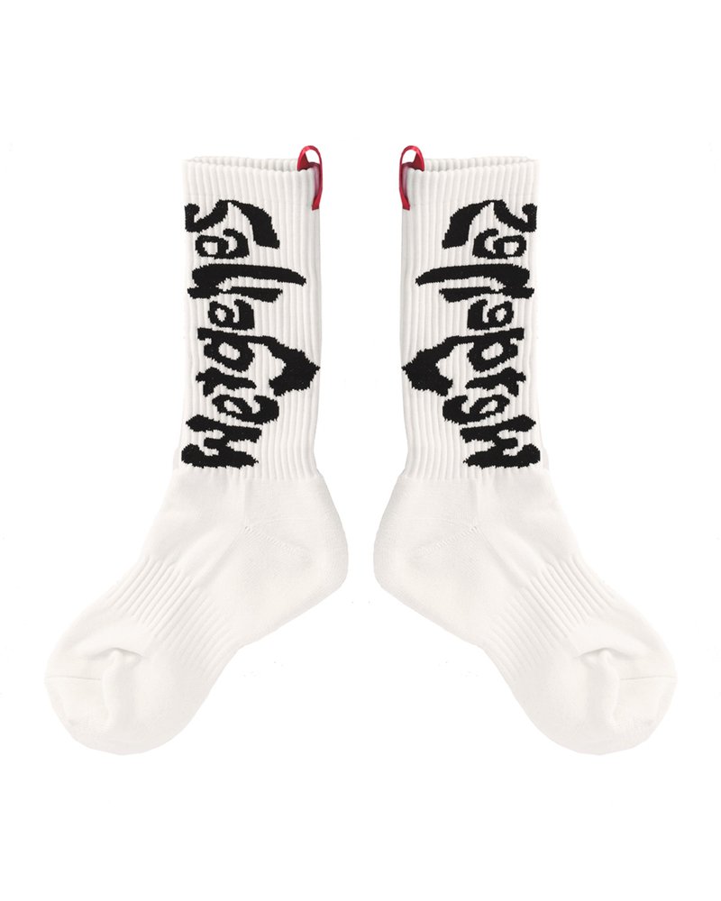 Logo Comfort Socks - ถุงเท้า - เส้นใยสังเคราะห์ ขาว