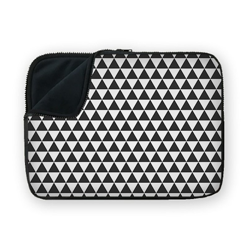 Black pattern01 shock-absorbing waterproof laptop bag BQ1-ODGS7 - กระเป๋าแล็ปท็อป - วัสดุอื่นๆ 