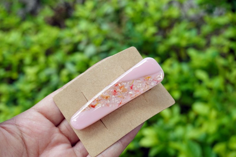 [Misty Lightyear] Handmade glue hair clip - เครื่องประดับผม - เรซิน สึชมพู