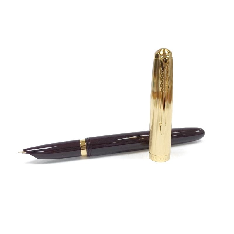 PARKER 51複刻版 18k尖鋼筆 紅桿 - 鋼筆 - 其他金屬 紅色