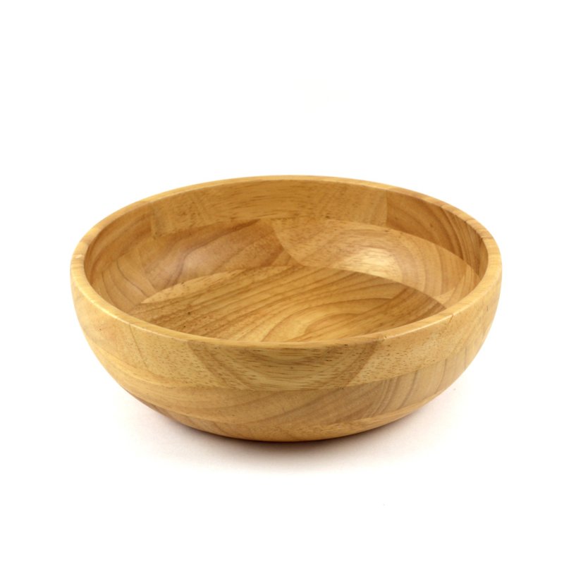 |巧木| 木製淺碗/木碗/湯碗/餐碗/沙拉碗/橡膠木 - 碗 - 木頭 咖啡色