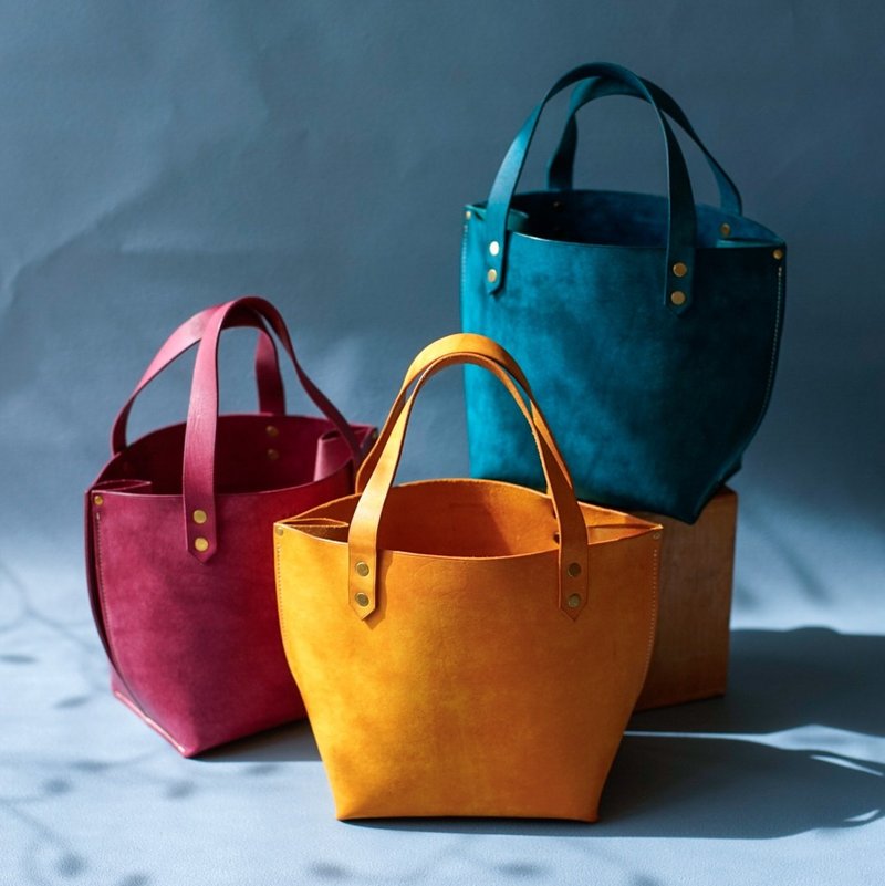 No.45 Mini Tote Bag【Margot】 - 手提包/手提袋 - 真皮 藍色