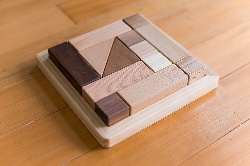 Puzzle-block (S) - Puzzles - Wood Transparent