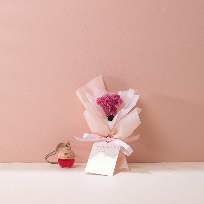 [Mother's Day Gift Box] Car/Wardrobe Ball-type Diffusing Everlasting Flower Gift Set - น้ำหอม - สารสกัดไม้ก๊อก สึชมพู