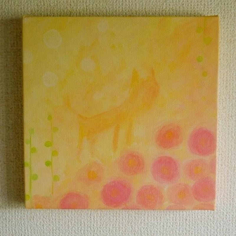 【原画】キオクノカケラ（猫と花） - 掛牆畫/海報 - 棉．麻 