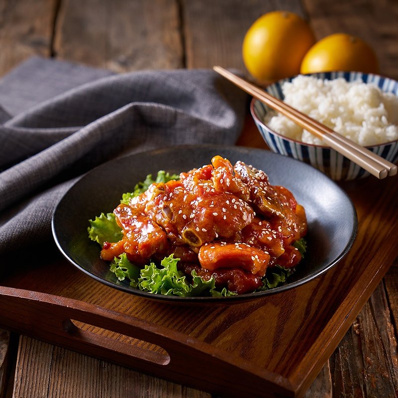 [Lek Foo Inn] Yue Liang Private Chef Orange Sauce Pork Ribs - เครื่องปรุงรสสำเร็จรูป - อาหารสด 