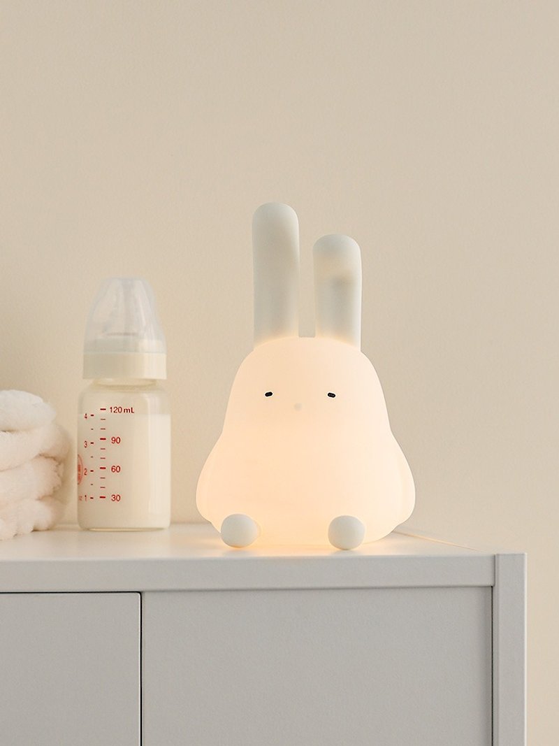 矽膠 燈具/燈飾 白色 - 折耳兔伴眠燈 小夜燈 感應燈 氛圍燈 Bunny Night Light 手機支架