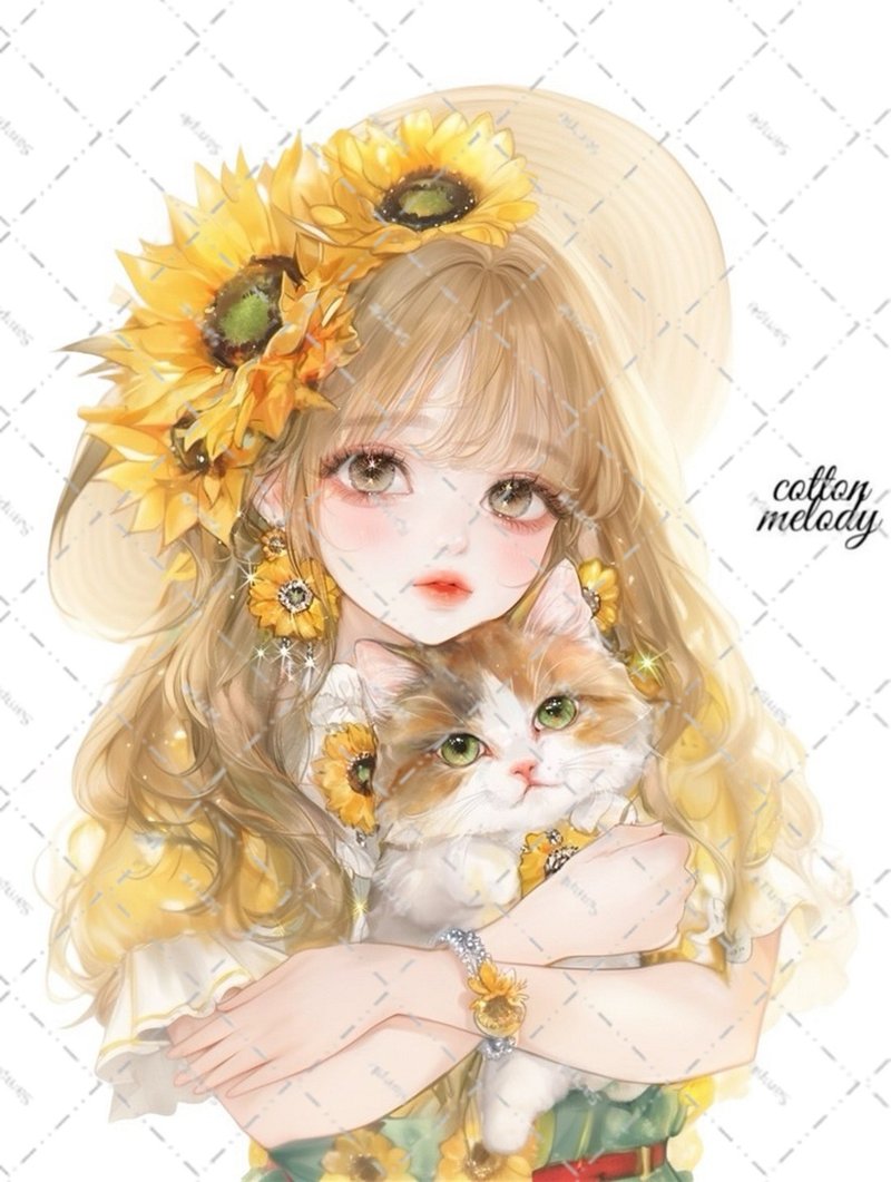 original sticker no.6131 人物ステッカー オリジナルステッカー 人物ステッカー 女の子ステッカー オリジナル人物ステッカー - 貼紙 - 紙 