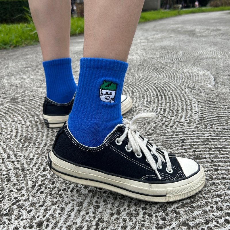茶包先生 | 刺繡襪 | 厚款 - 襪子 - 壓克力 多色