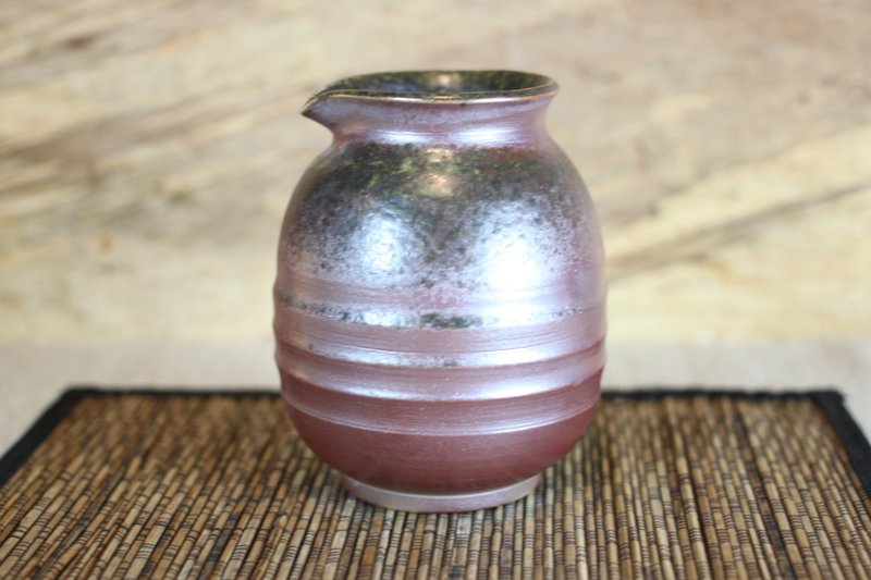 【氣質生活】天然落灰 柴燒茶海 清酒壺 名家葉敏祥手作 - 茶壺/茶杯/茶具 - 陶 